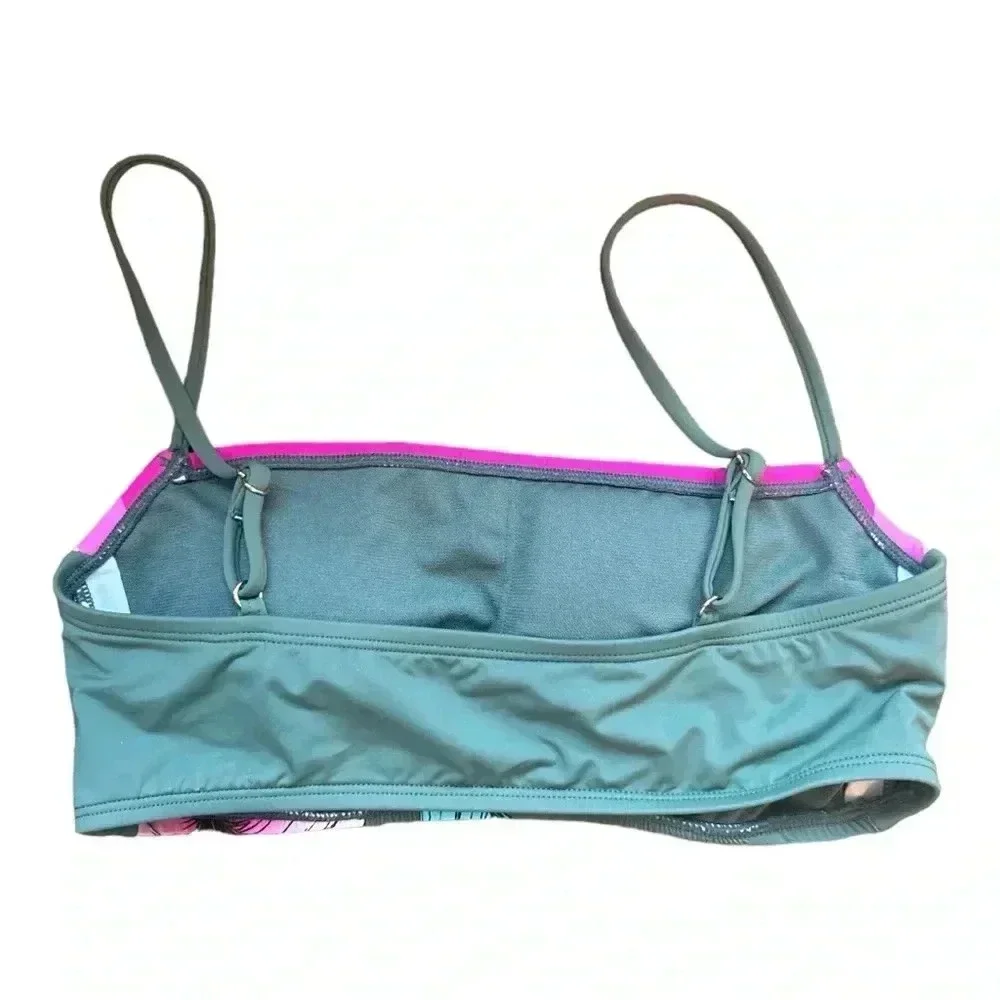Hobie Floral Bandeau Style Bikini Top size Medium - Picture 3 of 6